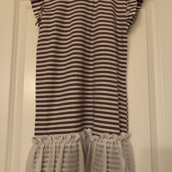 Beautiful Girls size 12 Tunic with flowy bottom mesh panel adornment - Picture 2 of 4